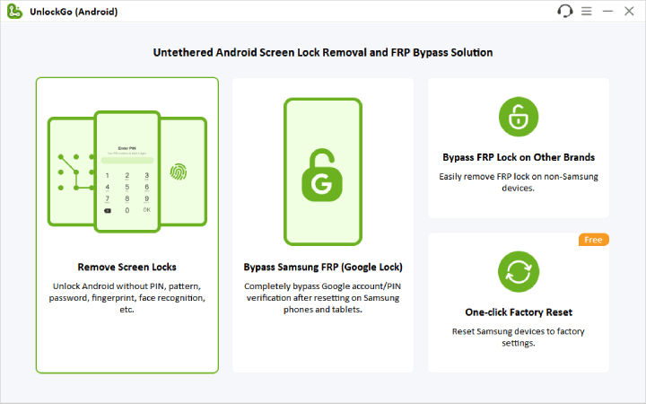 unlockgo for android interface